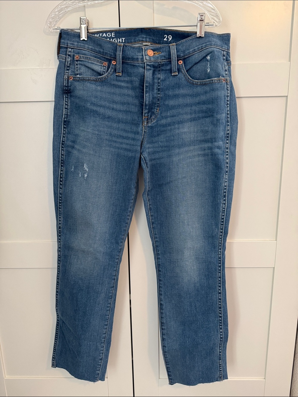 J. Crew Mid-Blue Straight-Leg Jeans